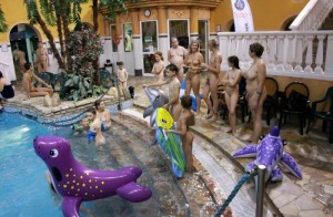 Nudist Family Events Pictures [Indoor Waterside Day]