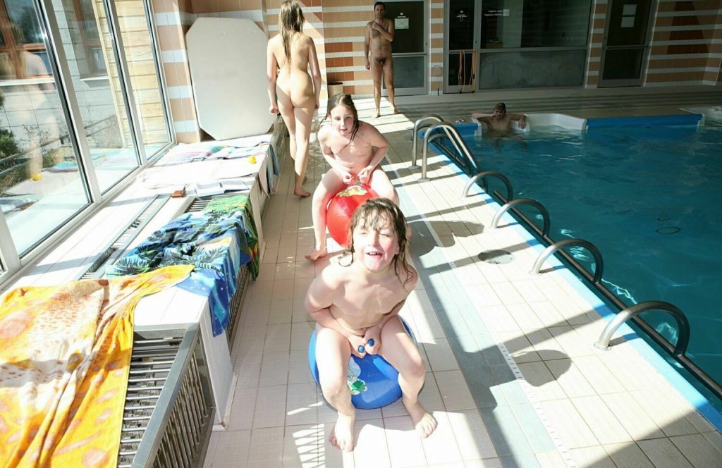 Photo from the family album of nudists [Pool House and Sauna]