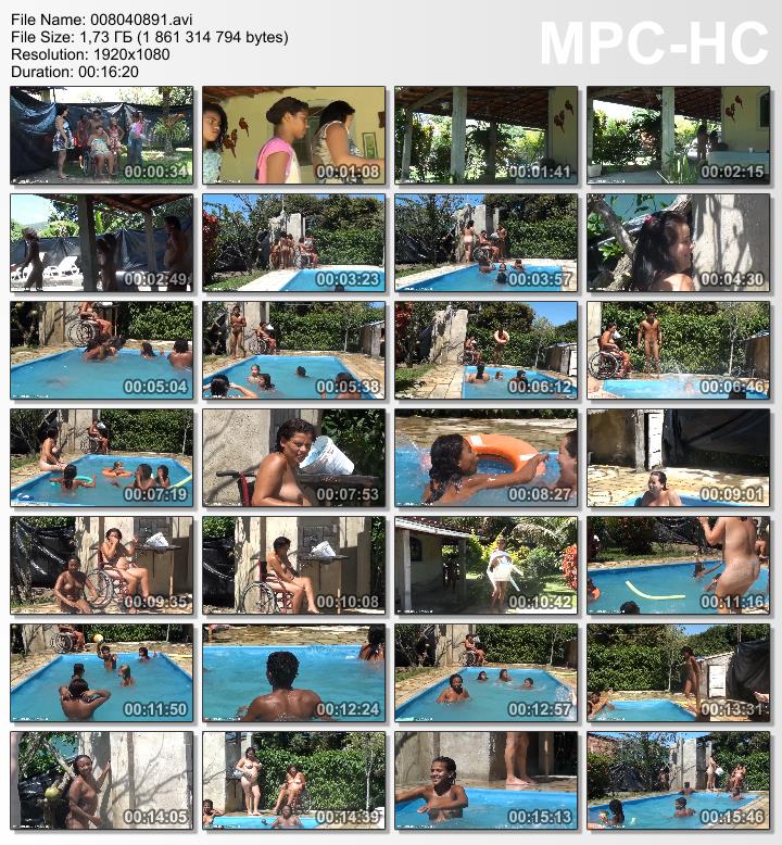 Video from the life of a nudist family in Brazil - Oceanic Backyard Noon